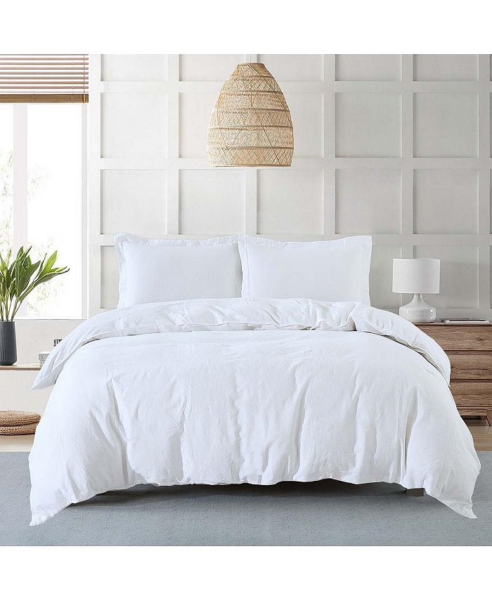 Egyptian Linens Prewashed Linen Duvet Cover Set, Twin/Twin XL Macy's