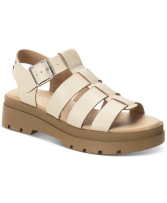 Sun + Stone - Emmettt Buckled Woven Fisherman Sandals