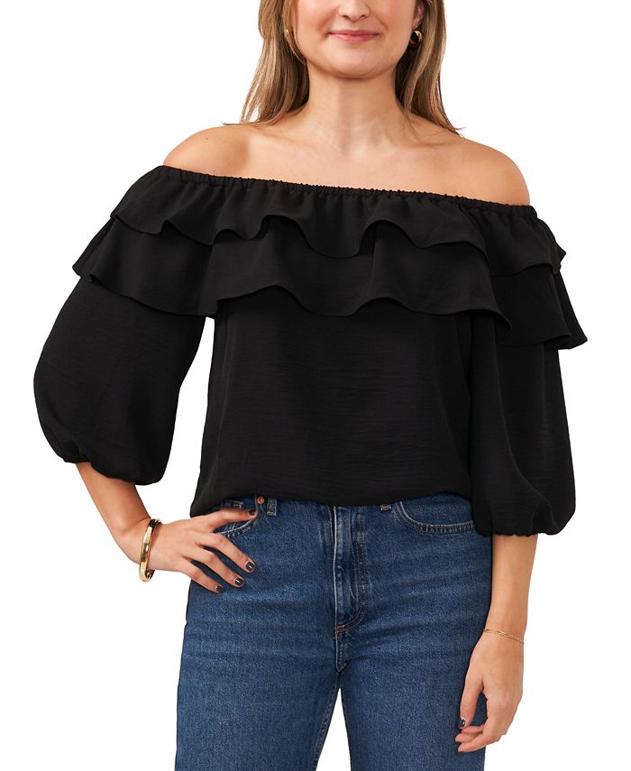 Macy's ruffle blouse top