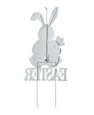 30" H Easter Metal Bunny Yard Stake