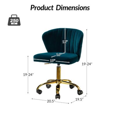 VEBREDA High Adjustable Back Executive Office Chair with Armrest-Brown