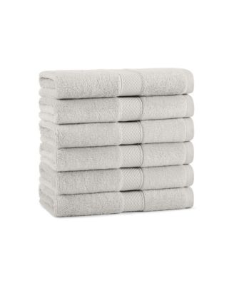 Egyptian Cotton Pack of 6 Luxury Hand Towels, 16" x 30"