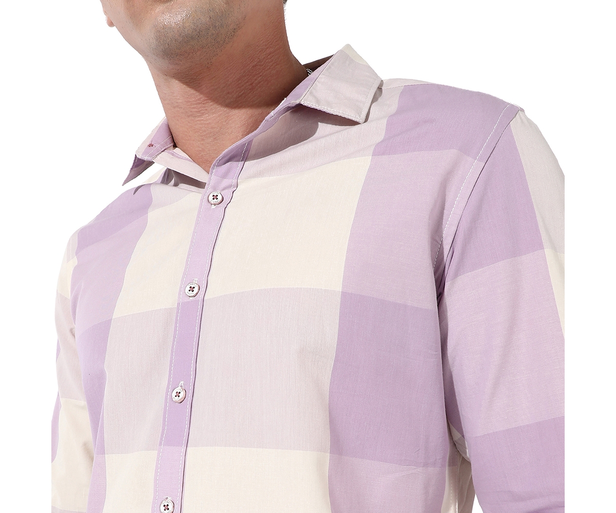 Campus Sutra Men's Cotton Buffalo Check Shirt