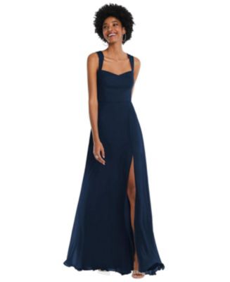 After Six Women's Contoured Wide Strap Sweetheart Maxi Dress, 8