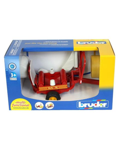 Детская игрушка Bruder 1/16 Bale Wrapper with an Unwrapped Bale and a Wrapped Bale