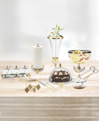 Cake Dome with Stainless Steel Base Symmetrical Design