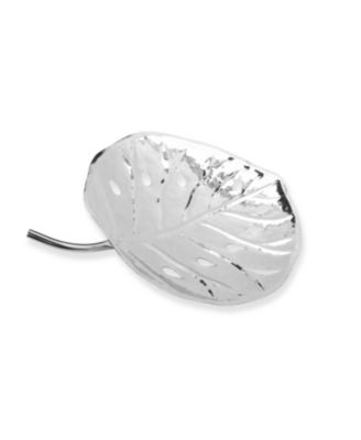 Stainless Steel Leaf Dish, 16" L
