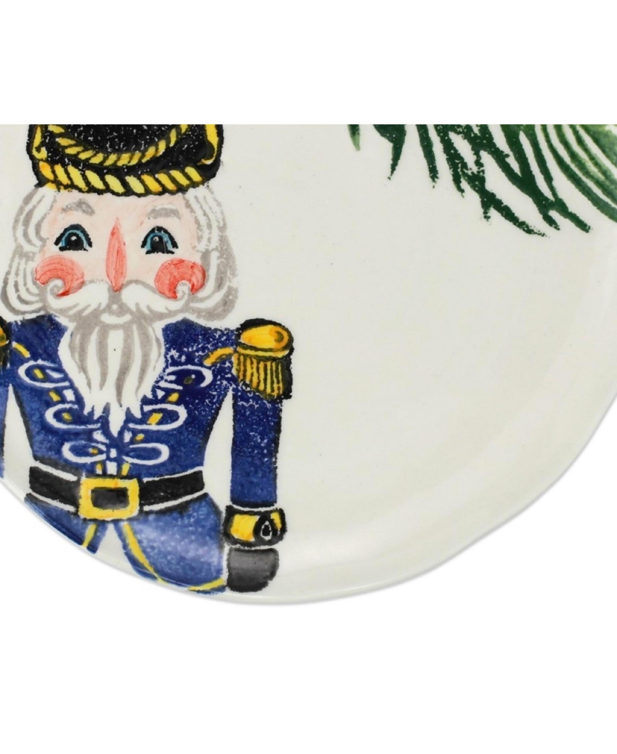 Vietri Nutcrackers Dinnerware Salad Plate In Green