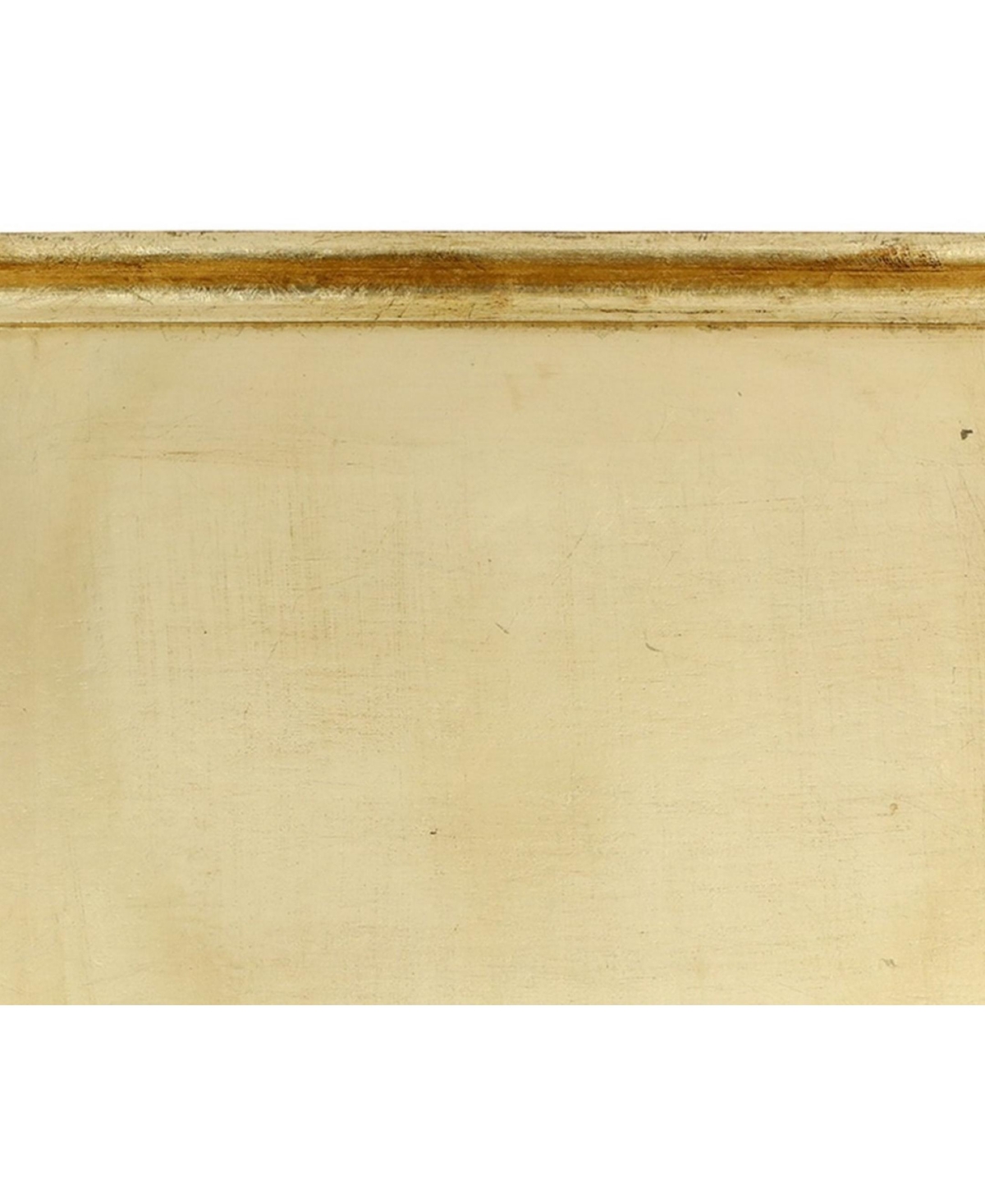 Vietri Florentine Wooden Accessories Large Rectangular Tray In Gold