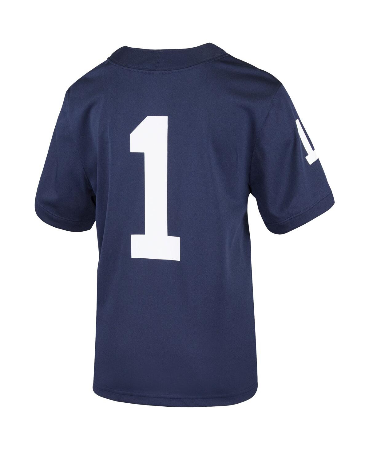 Big Boys Nike #1Penn State Nittany Lions Team Replica Football Jersey - Navy
