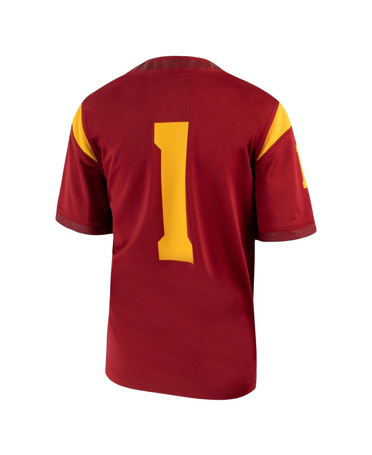 Big Boys Nike #1Usc Trojans 1st Armored Division Old Ironsides Untouchable Football Jersey - Crimson