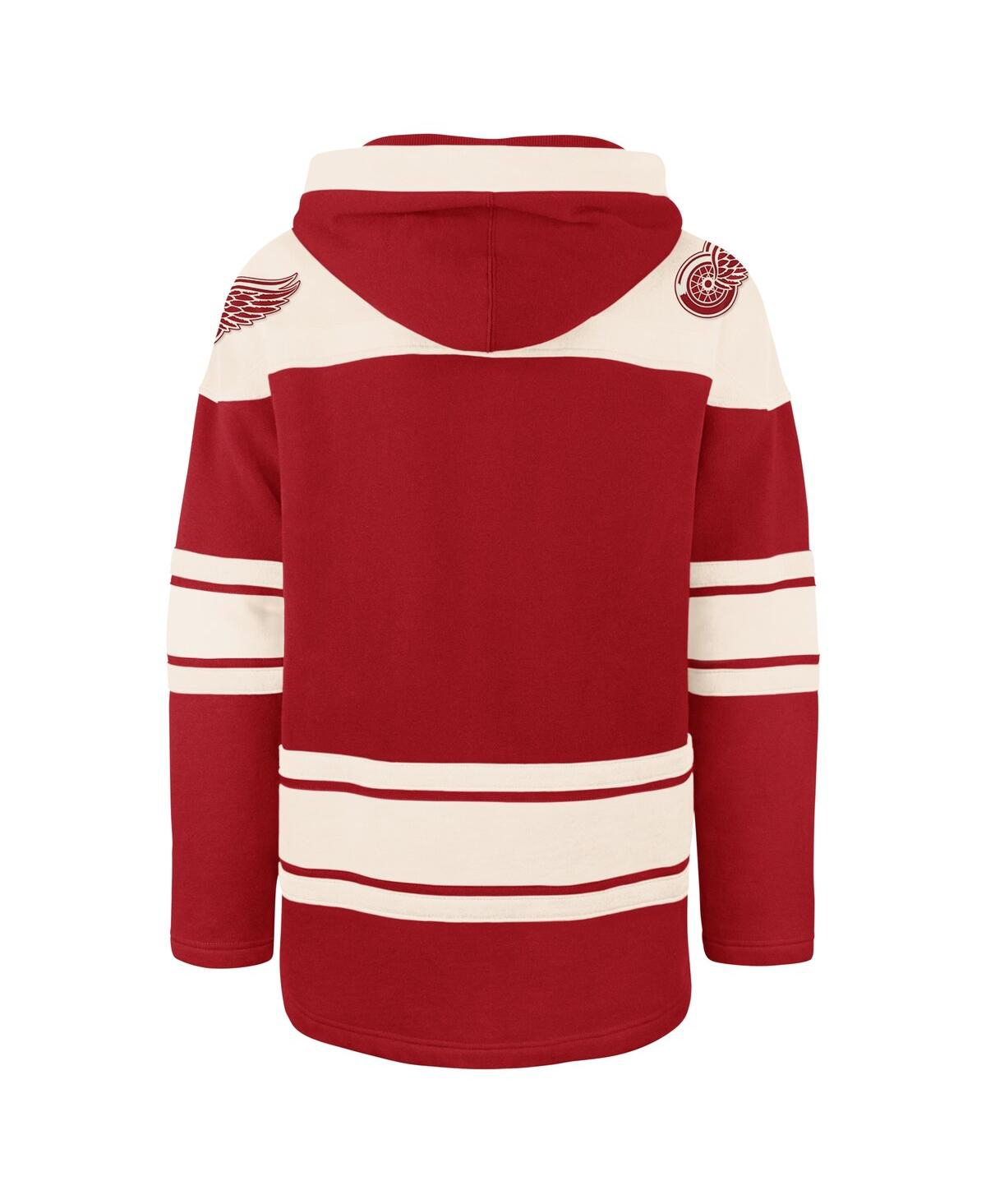 47 Brand Men's ' Red Detroit Red Wings Big And Tall Superior Lacer Pullover Hoodie In Red