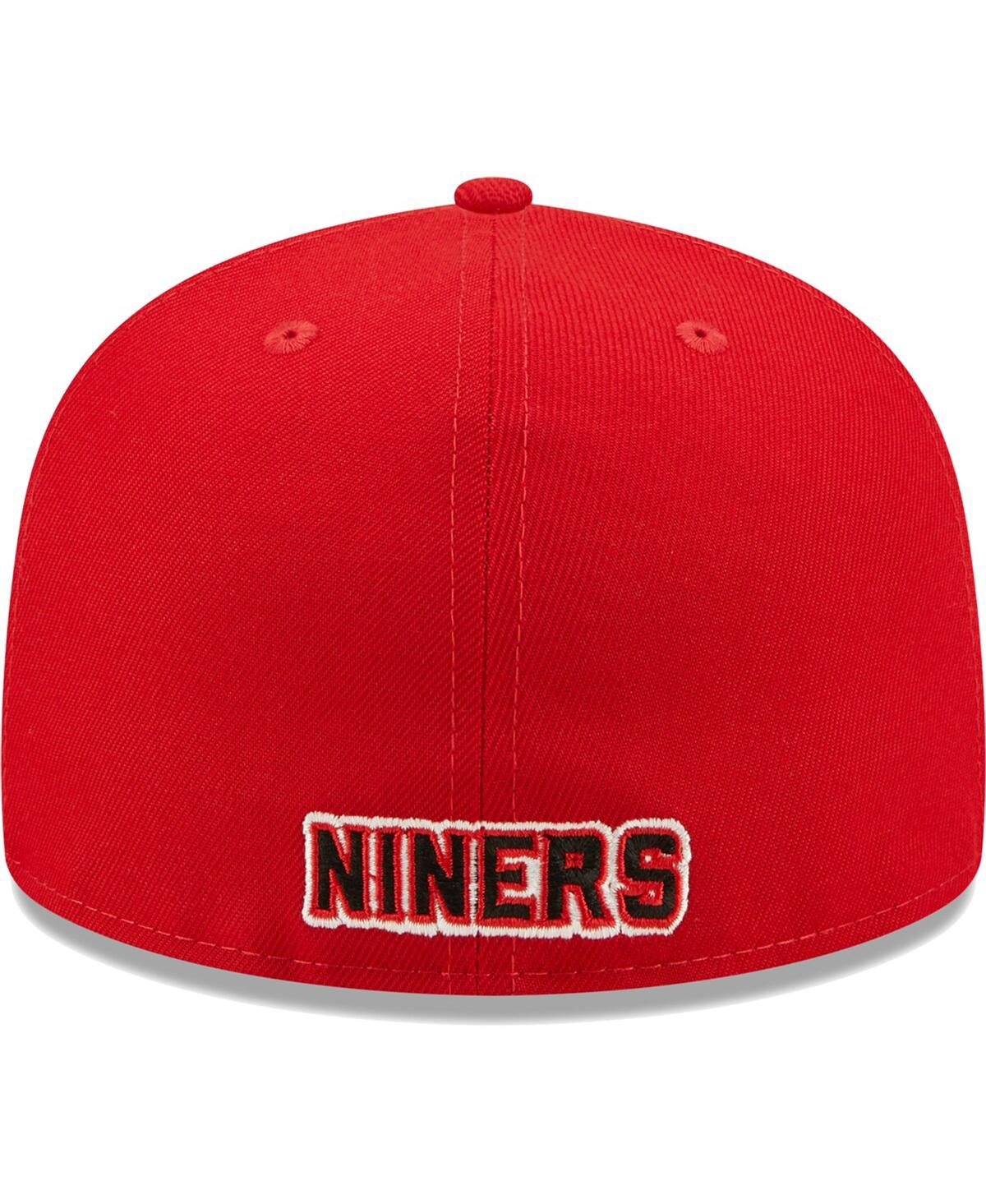 Men's New EraSan Francisco 49ers Flawless 59FIFTY Fitted Hat - Scarlet