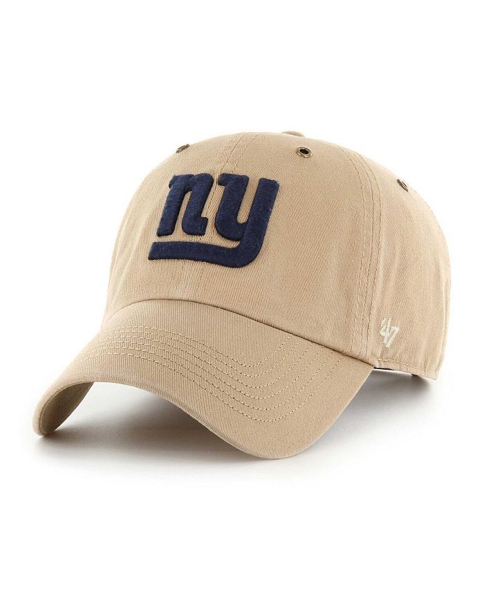 47 Brand Men's Khaki New York Giants Overton Clean Up Adjustable Hat -  Macy's