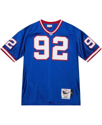 Men's Michael Strahan Royal New York Giants 2004 Authentic Throwback Retired Player Jersey