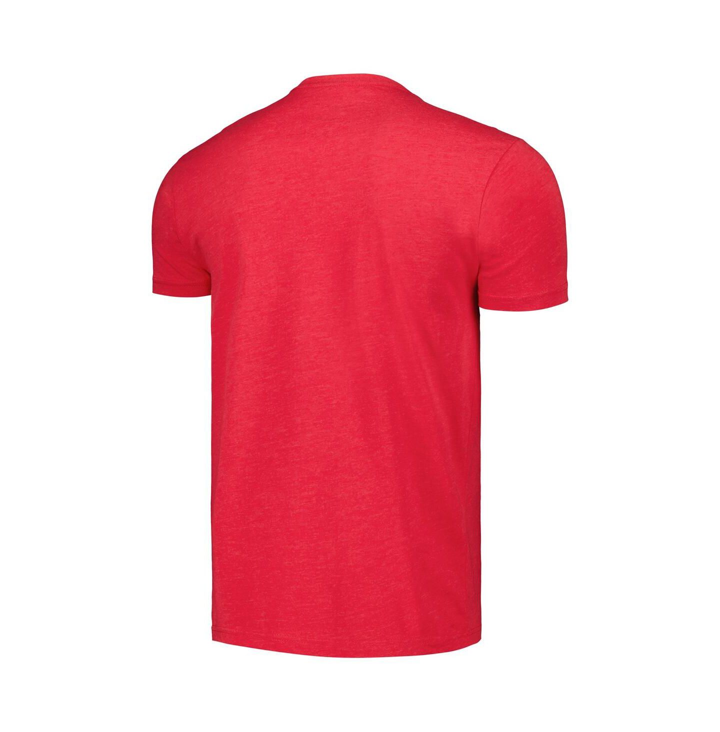 Футболка Mitchell & Ness Red Chicago Bulls Hardwood Classics MVP Throwback Logo — фото 3