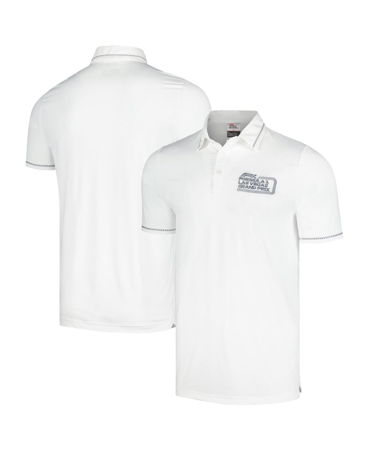 Men's and Women's Formula 1 Las Vegas Grand Prix White Classic Polo Shirt - White