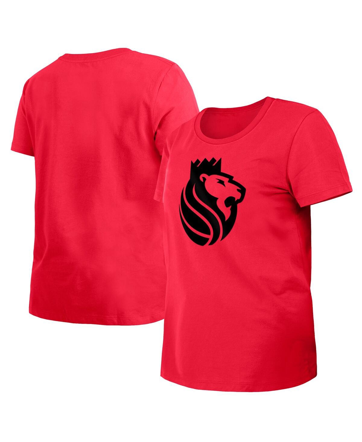 New Era Women's  Red Sacramento Kings 2023/24 City Edition T-shirt