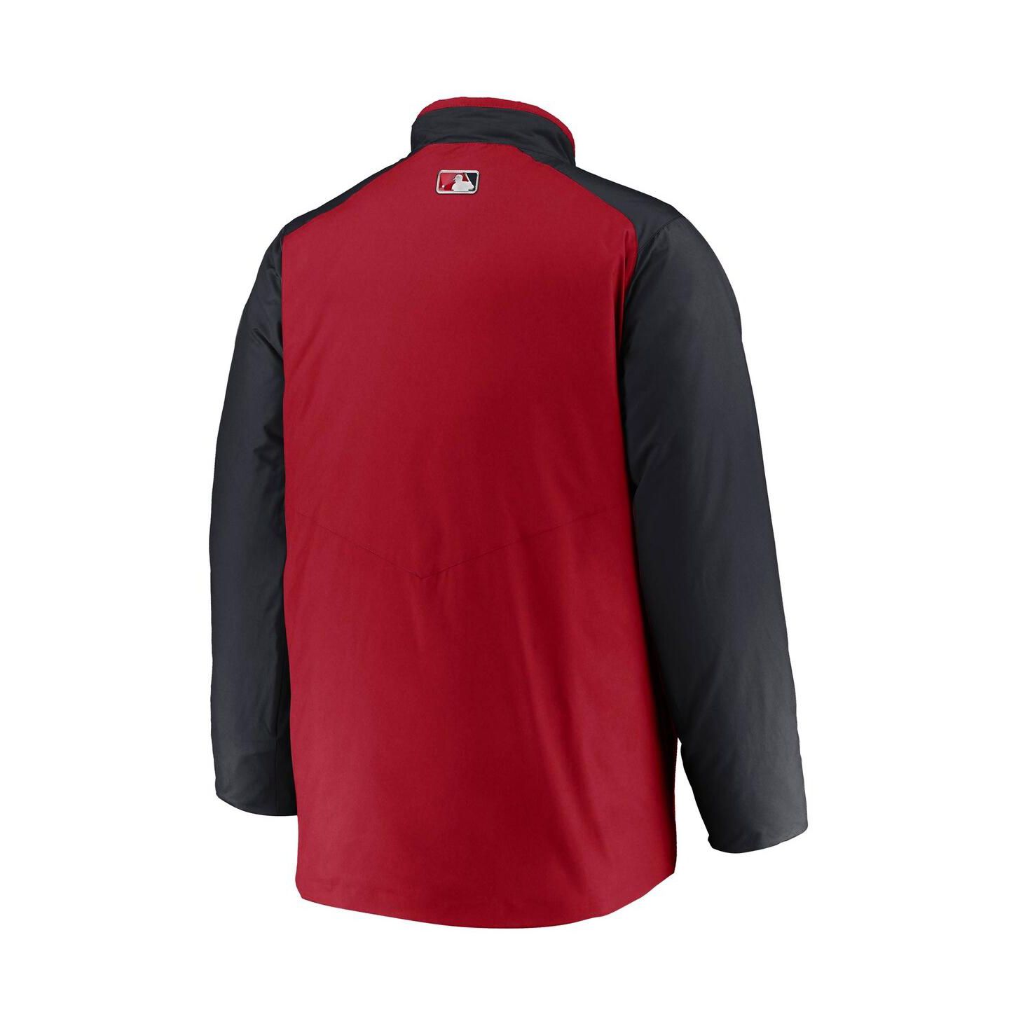 Мужская куртка Nike Red, Navy Washington Nationals Authentic Collection Dugout Full-Zip — фото 3