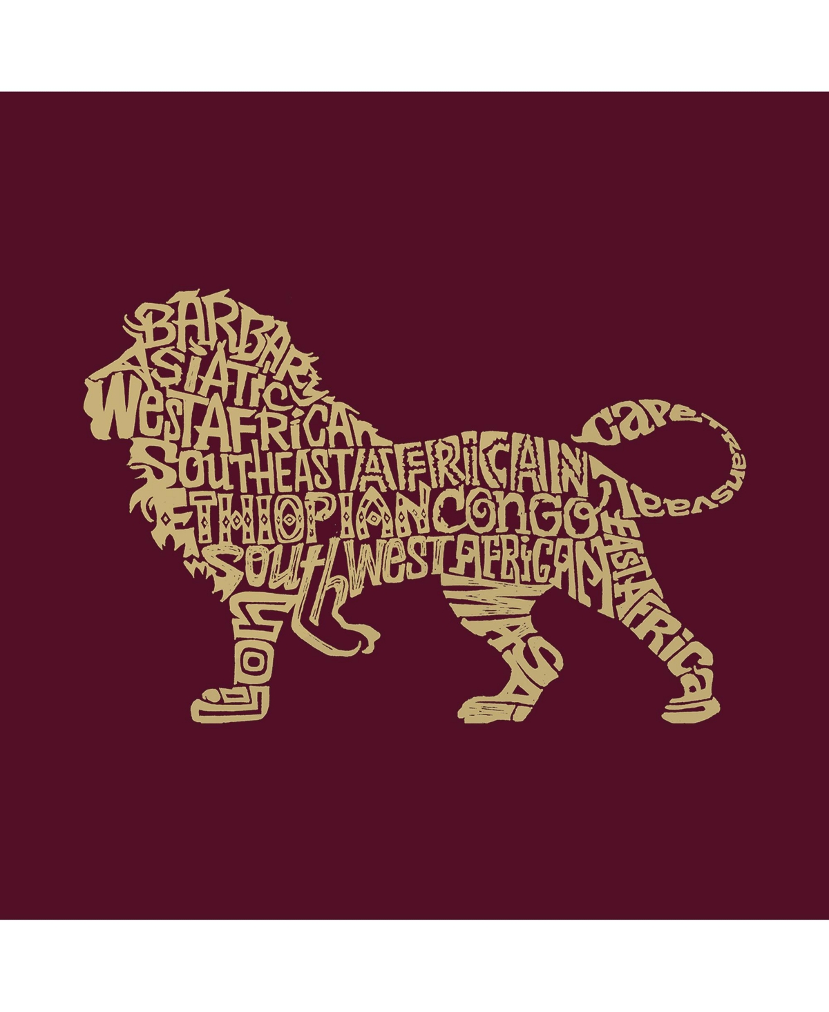 Lion - Big Boy's Word Art Crewneck Sweatshirt