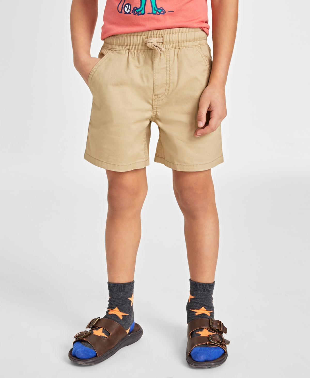 Shop Macy's Epic Threads Toddler And Little Boys Solid Shorts, Created For  In Traverntin