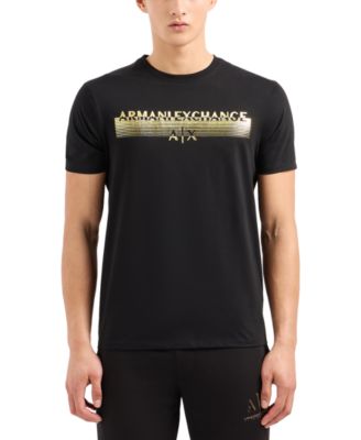 A/X Armani Exchange★ブラック＆ゴールド ロゴ☆メンズ Tシャツ A|X Armani Exchange Men's Short Sleeve Black and Gold