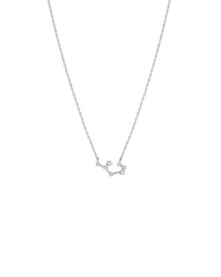 Constellation Zodiac Necklace - 12 Zodiac Constellation - Silver