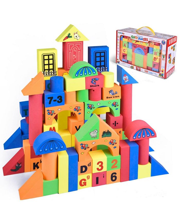 Fun Little Toys Foam Building Blocks for Kids (108pcs) Macy's