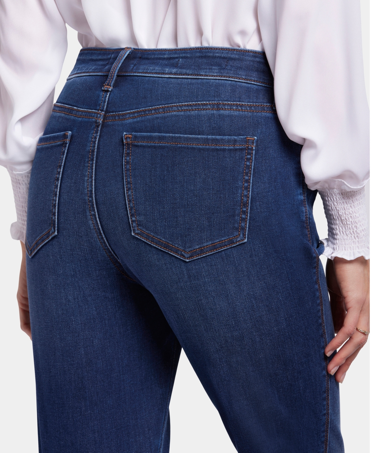 Shop Nydj Women's Stella Tapered Jeans In Gold Coast