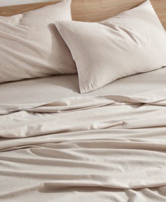 Pure Washed Linen Cotton 4-Pc. Sheet Set, California King