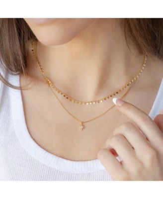 North Star Pendant Two Layered Necklace – Celestial Charm, Perfect Gift