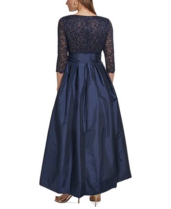 Jessica howard lace surplice bodice taffeta ball gown online