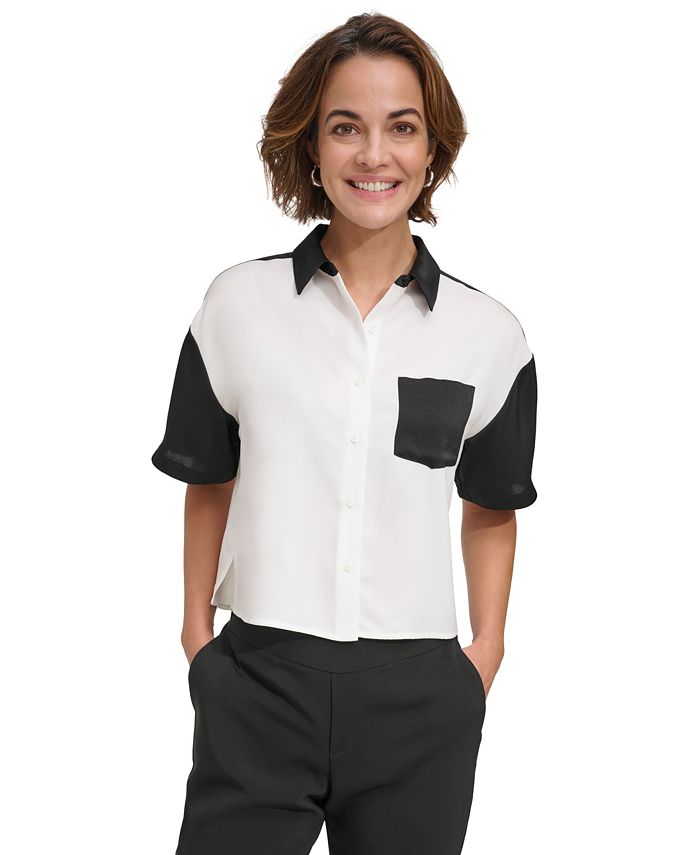 Dkny short clearance sleeve shirts