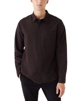 Frank And Oak - Men's Solid-Color Flannel Button Shirt
