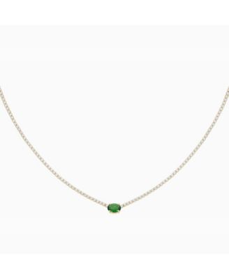 Emerald sales necklace macys