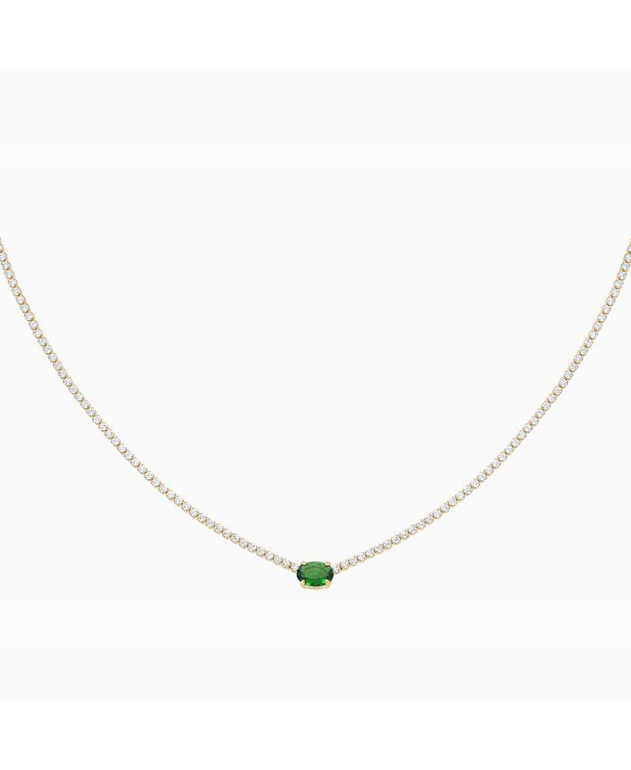 Emerald deals necklace macys