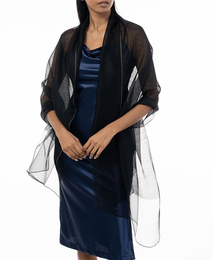 Giani Bernini Women s Metallic Organza Evening Wrap Macy s