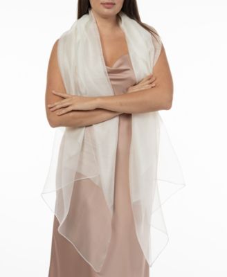 Women's Metallic Organza Evening Wrap