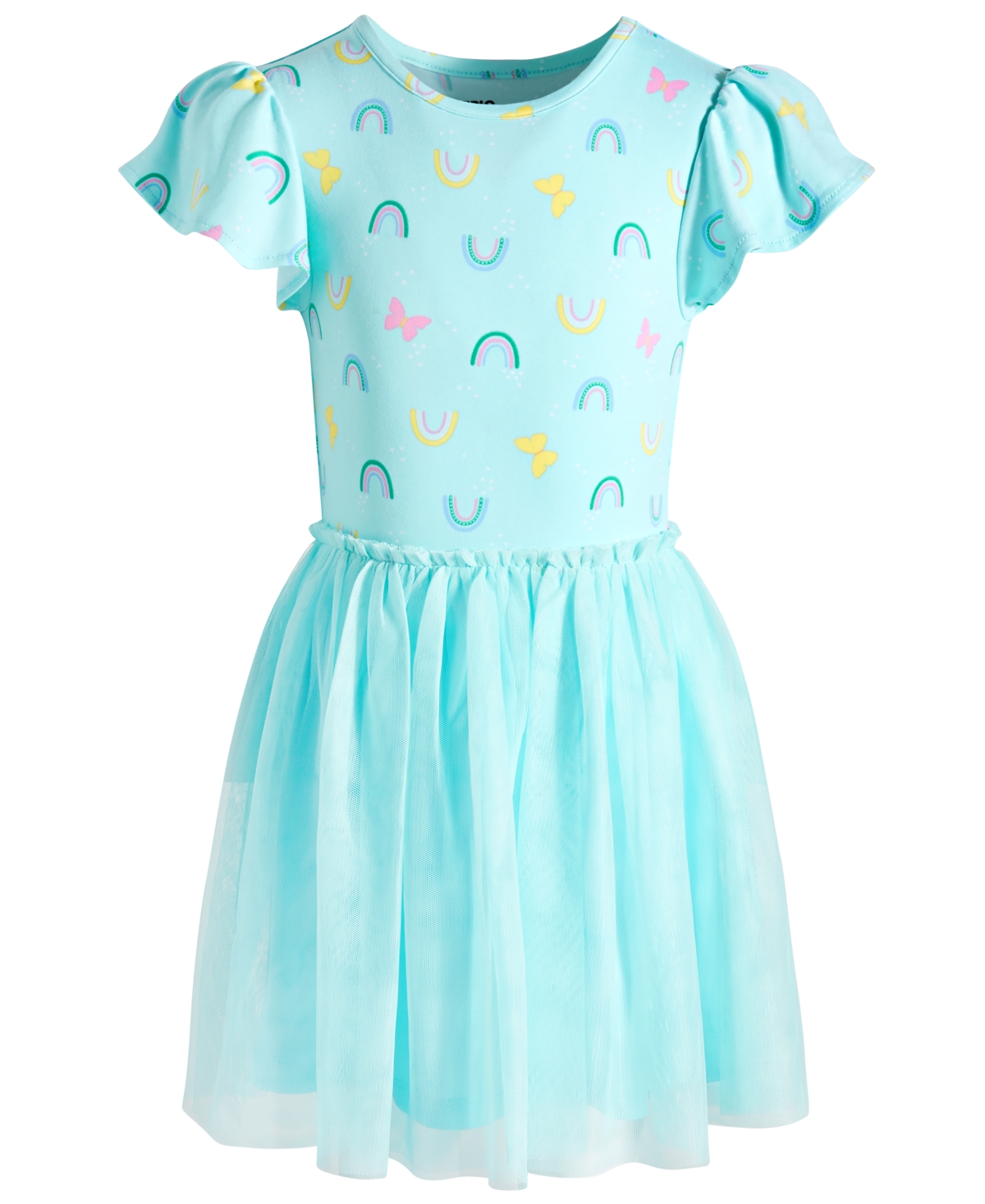 Shop Epic Threads Little Girls Happy Rainbows Tutu Dress, Created For Macy's In Refreshing Teal