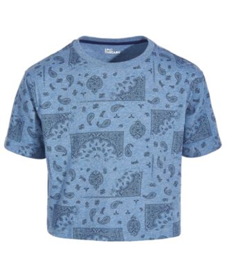 Big Girls Bandana-Print Boxy T-Shirt, Created for Macy's  