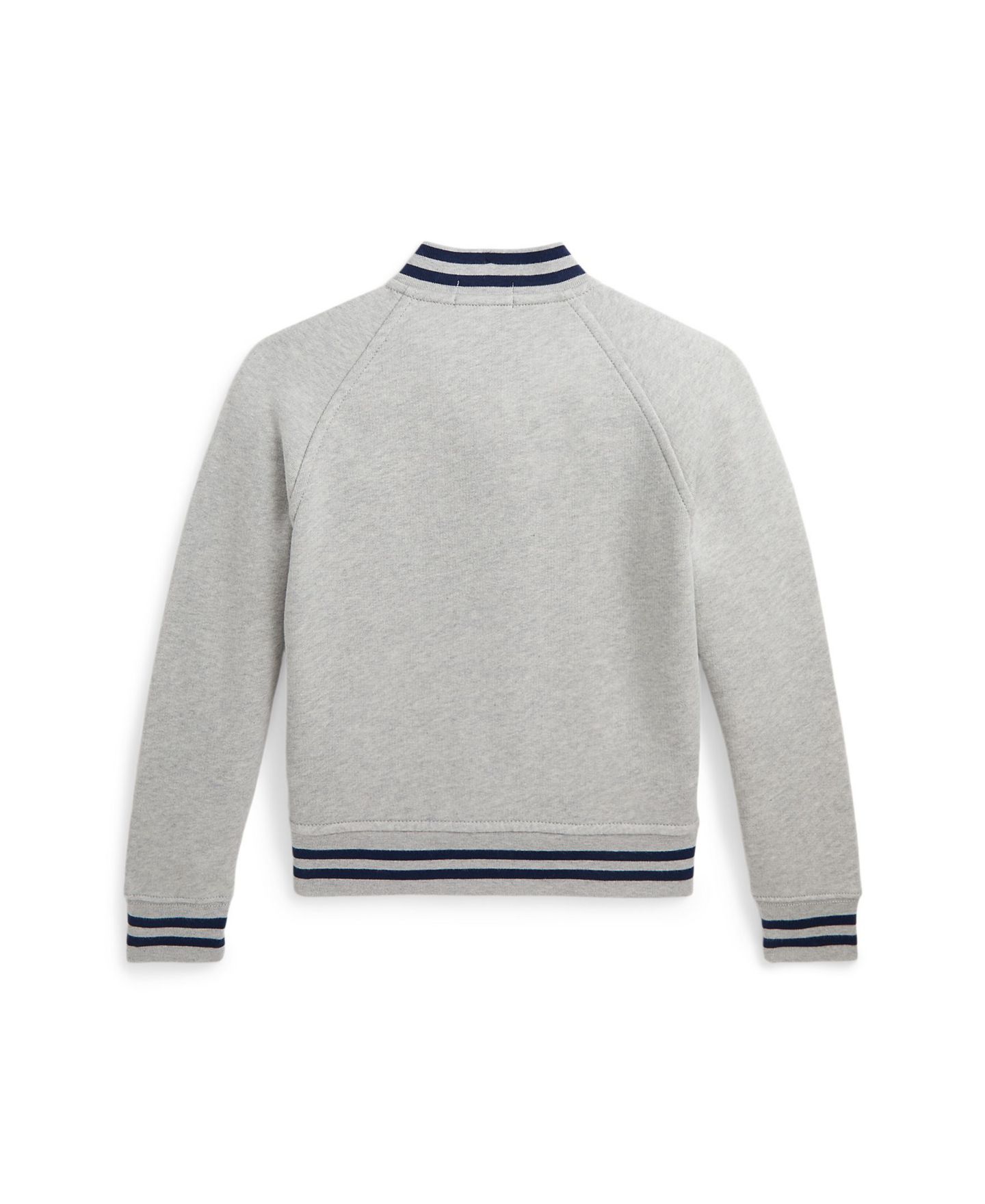 Куртка Polo Ralph Lauren Fleece Baseball Jacket для мальчиков, цвет: Меланжевый — фото 2