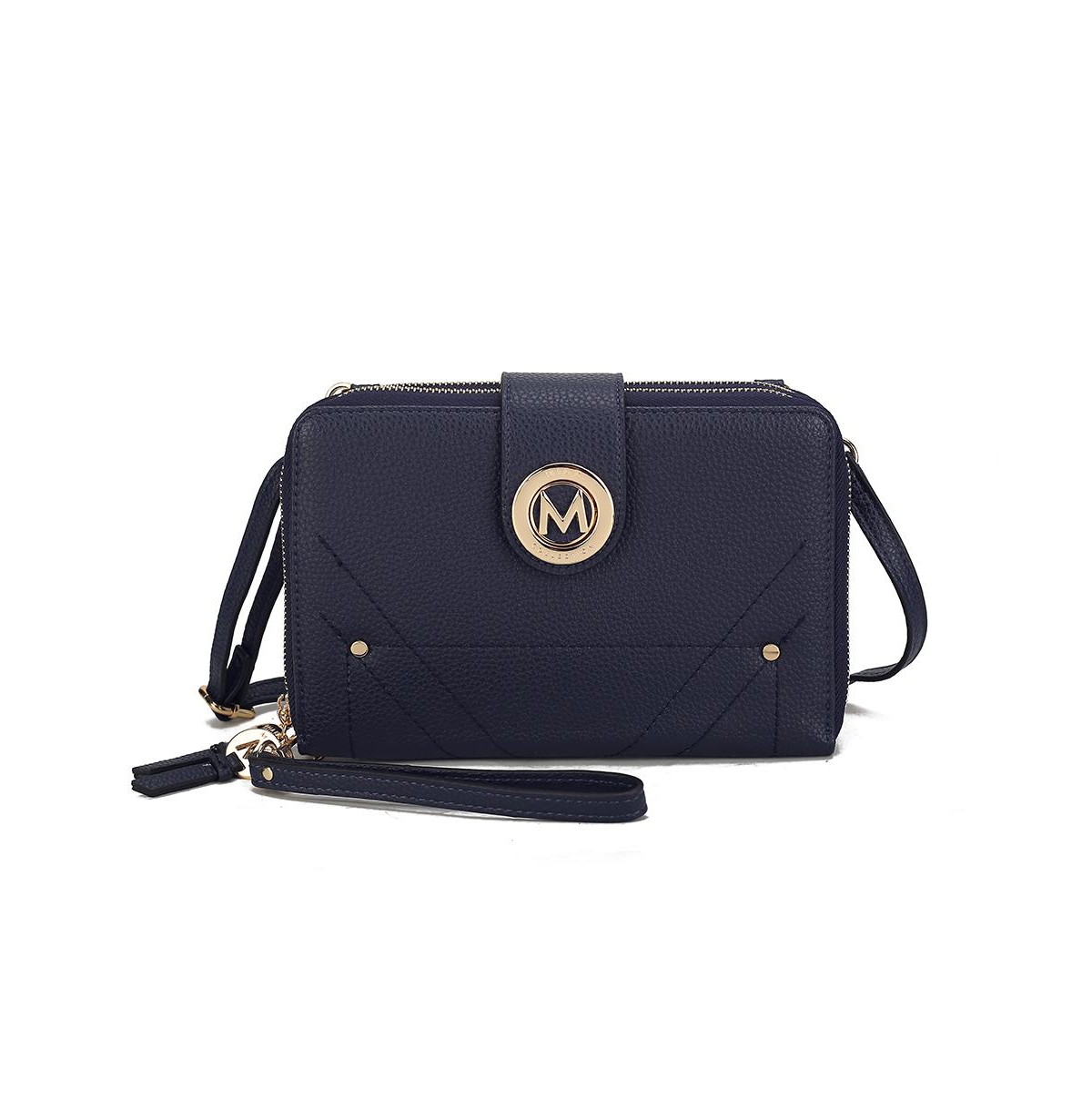 Mkf Collection Sage Cell-phone Wallet Cross body Bag with Optional Wristlet by Mia K