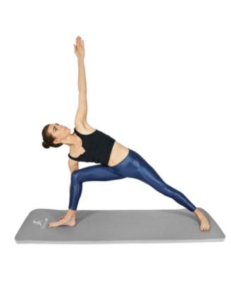 Extra Thick Yoga and Pilates Mat with Sling, 1"