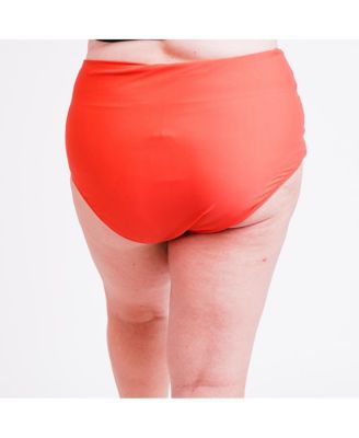 Plus Size High-Waisted Bikini Bottom