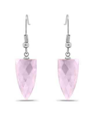 Silver Plated Multi Genuine Stone Drop Earrings