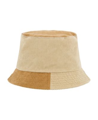 Women's Colorblock Corduroy Bucket Hat - Stylish and Trendy Headwear