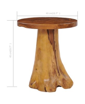 Coffee Table 15.7"x15.7" Solid Teak Wood