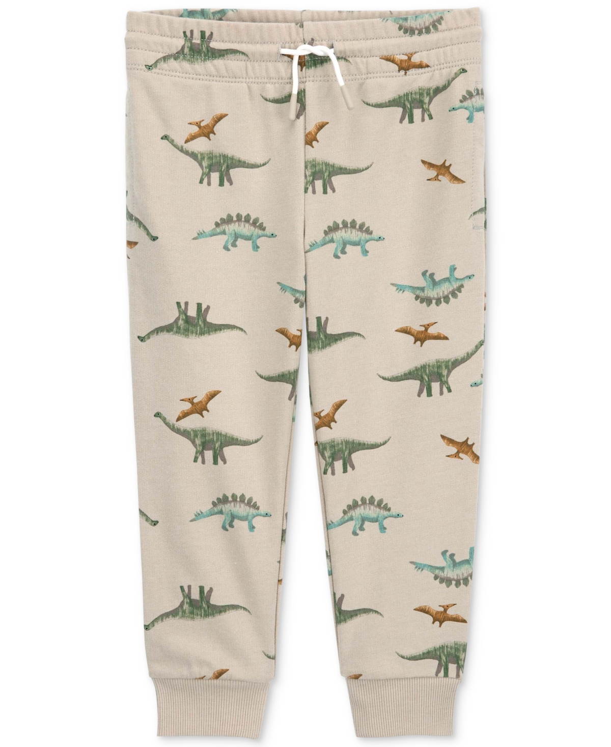 Carter's Babies' Toddler Boys Dinosaur Pull On French Terry Jogger Pants In Brown