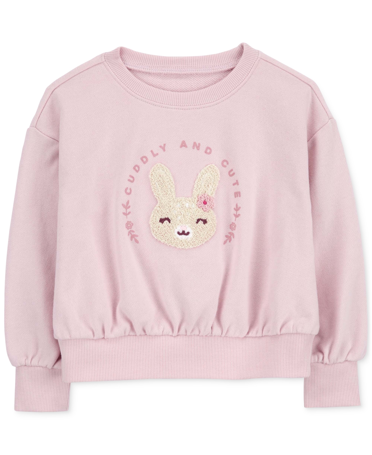 Carter's Babies' Toddler Girls Bunny Pullover Sweatshirt In Pink