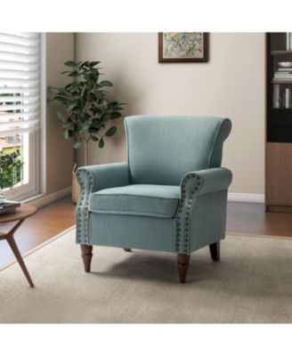 Mooresville Upholstered Armchair with Solid Wood Legs